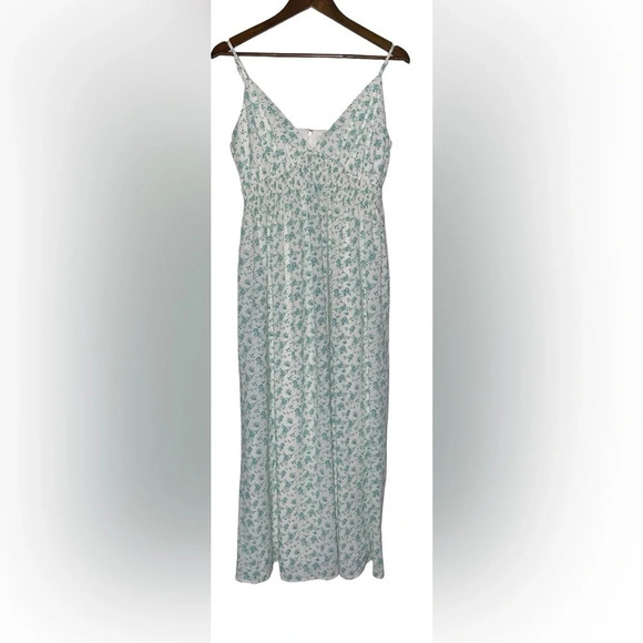 Vanilla Bay Coquette Maxi Dress Milkmaid Floral Ethereal Coconut Girl‎  Women M - Picture 1 of 12